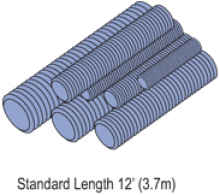 Steel Threaded Rod (1-5/8" Series)
