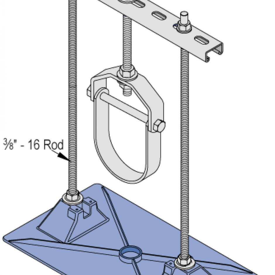 Single Base Trapeze Unistrut Hawaii Honolulu, Hawaii