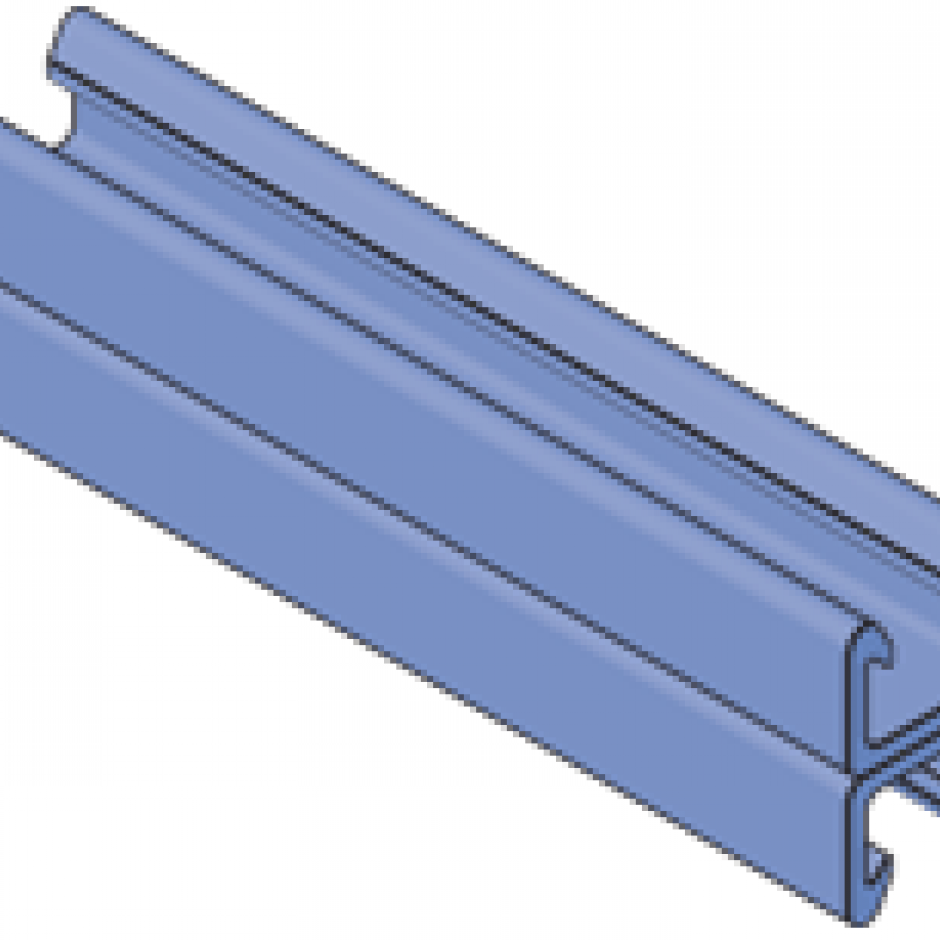 F20P/V1100 11/8" Light Duty; Back to Back Fiberglass Channel