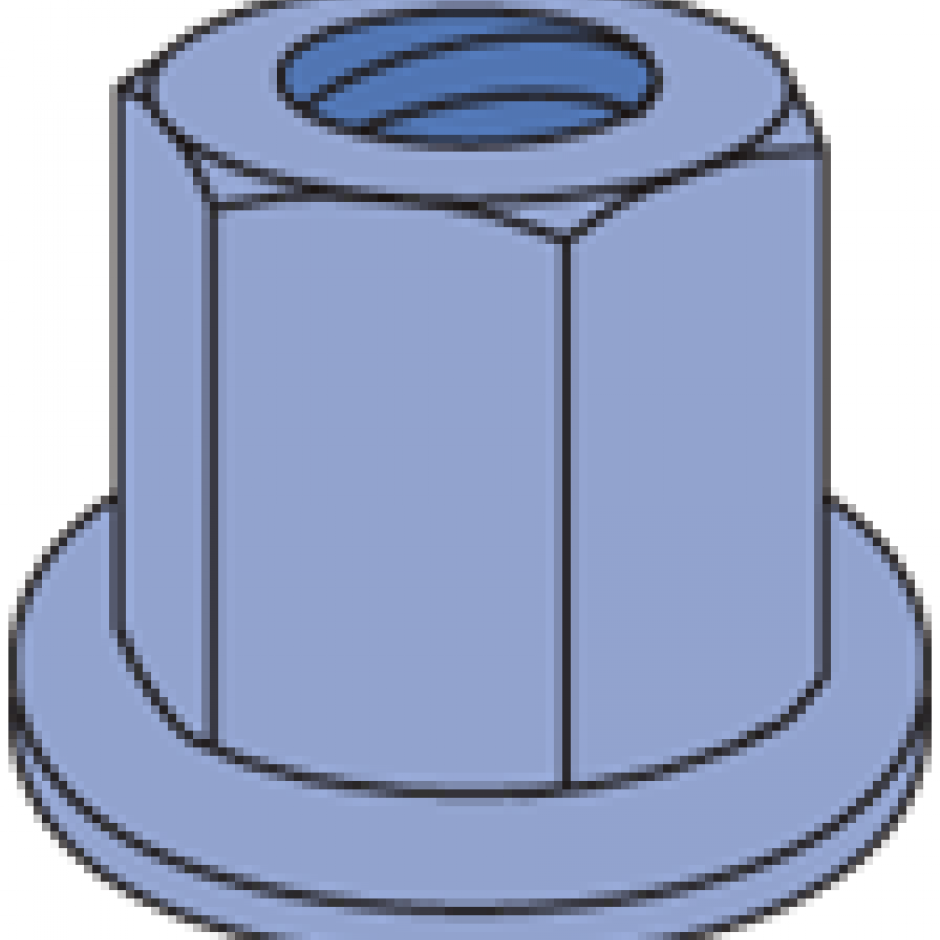 FN000 Series Fiberglass Hex Flange Nuts Unistrut Hawaii Honolulu