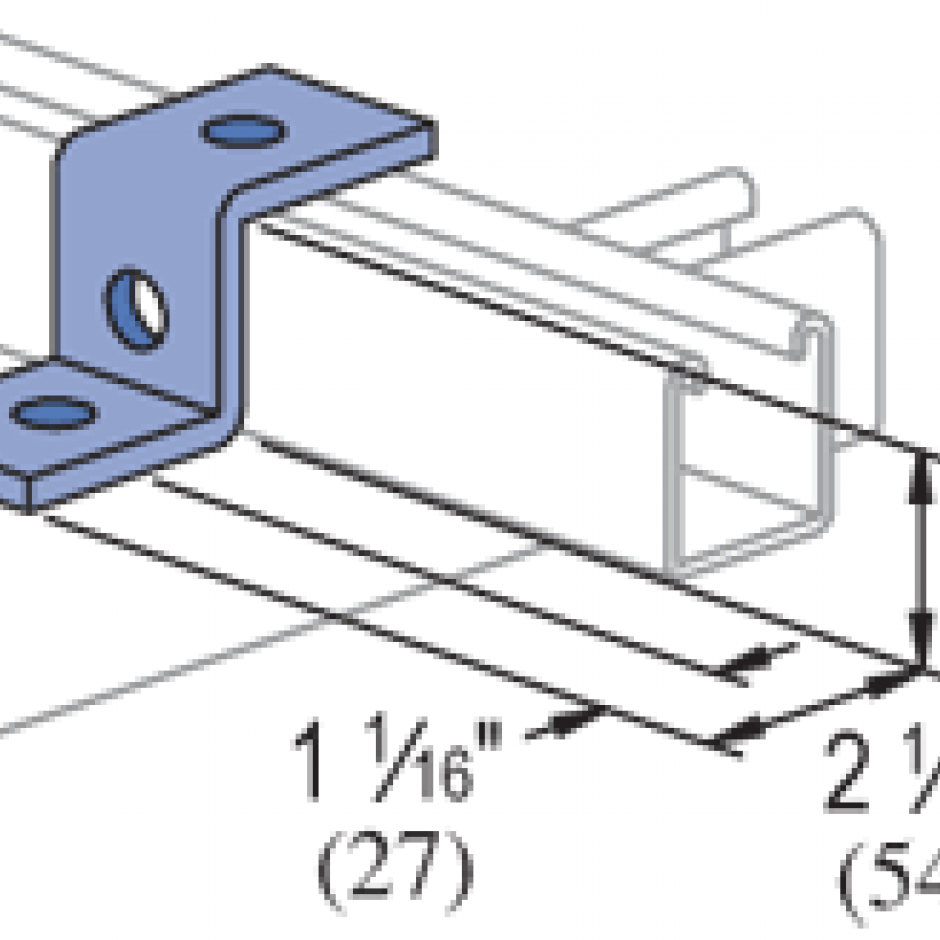 P1045 3 Hole, "Z" Shape Fitting Unistrut Hawaii Honolulu, Hawaii