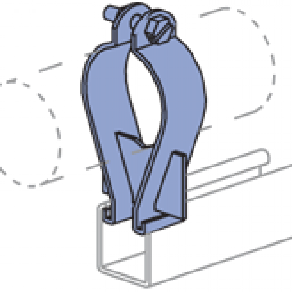 P1563 thru P1573 Parallel Pipe Clamp (15/8" Series) Unistrut