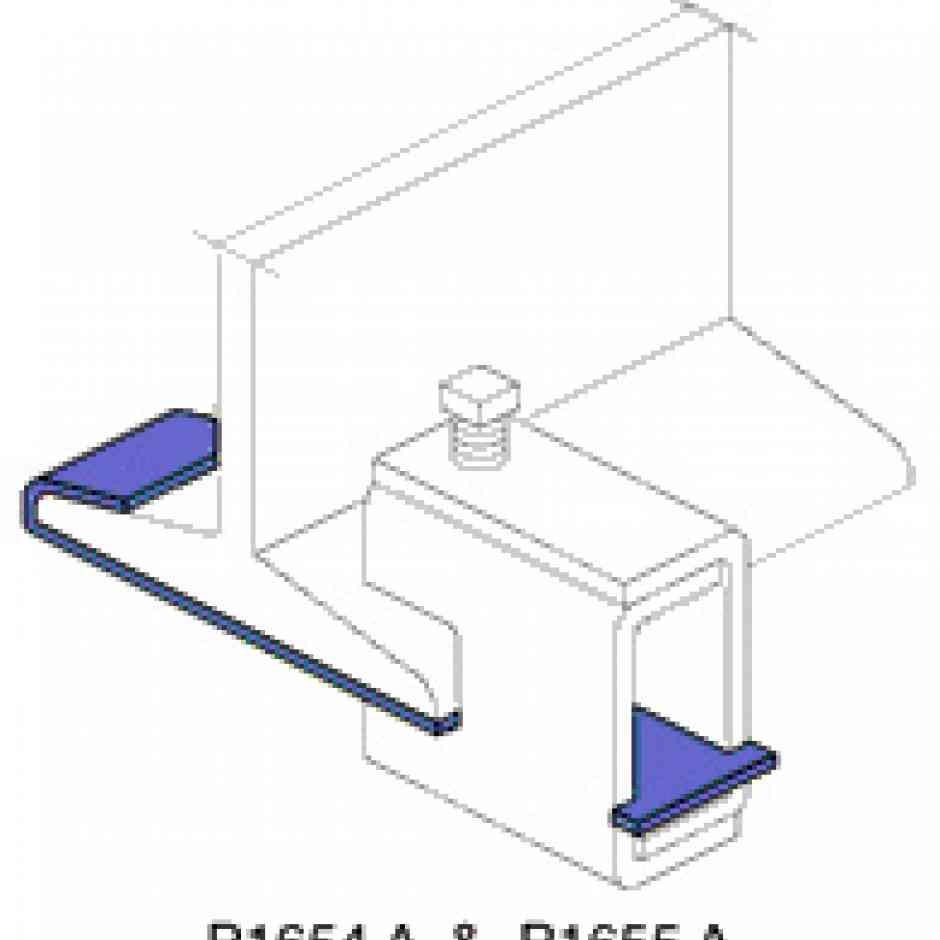 P1656A thru P1661A Beam Clamp Retainer Strap Unistrut Hawaii