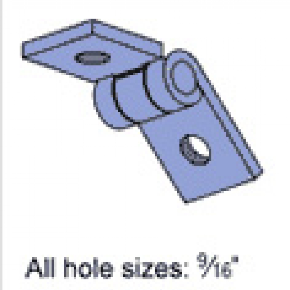 P1843W Adjustable Hinge Connection Unistrut Hawaii Honolulu, Hawaii