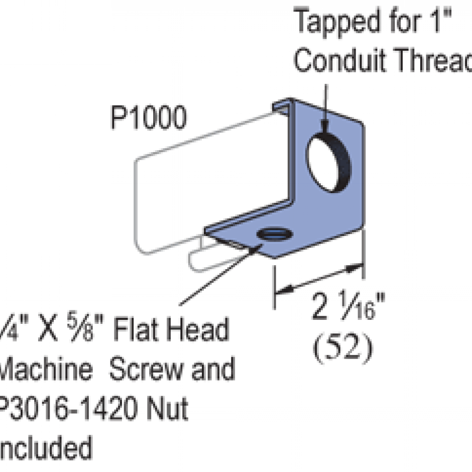 P2521100 End Connector, For 1" Conduit Unistrut Hawaii Honolulu, Hawaii