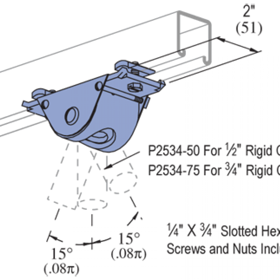 P253450, P253475 Rigid Conduit Swing Fitting (15/8" Series