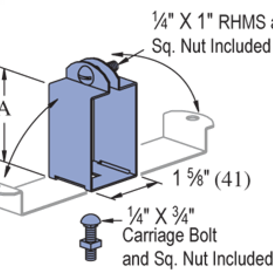 P2539, P3539, P5539 Flourescent Fixture Hangers (15/8" Series