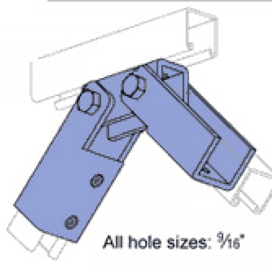 P2815D Adjustable Brace Fitting Unistrut Hawaii Honolulu, Hawaii