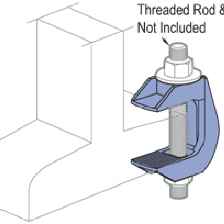 PLF9037 thru PLF9100 - Flange Clamp | Unistrut Hawaii | Honolulu, Hawaii